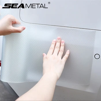

Car Door Protector Stickers 100cm X 3Meters Transparent Carbon Fiber Vinyl Door Anti Scratch Anti Kick Sticker Protective Films