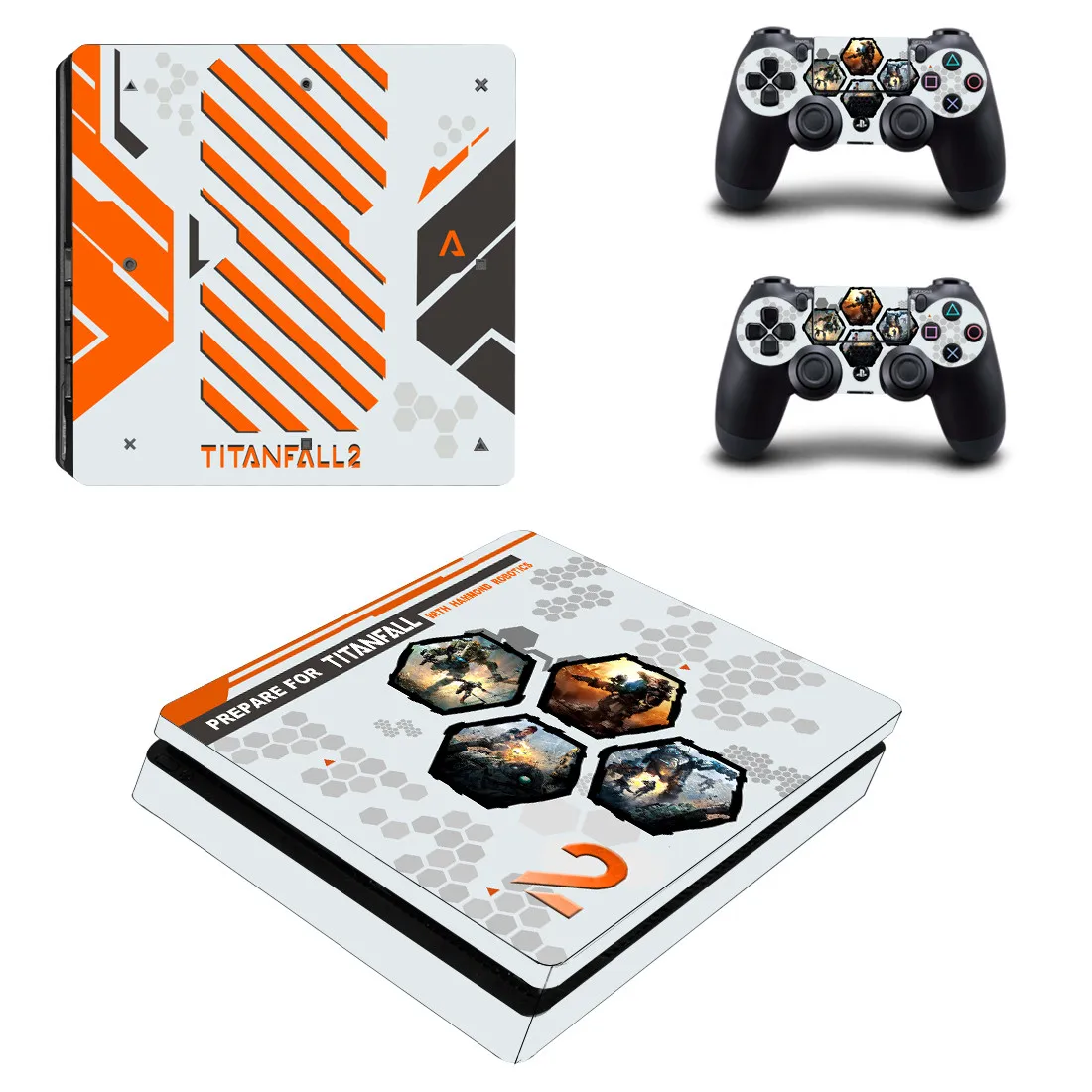 Игра Titanfall PS4 Slim sticker s Play station 4 кожа Наклейка для playstation 4 PS4 Slim консоль и контроллер Скины Виниловые