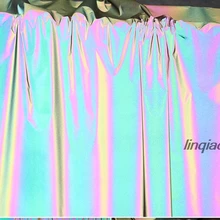 Яркая Ночная световая светоотражающая ткань для одежды яркая Ночная Светоотражающая модная ветрозащитная ткань