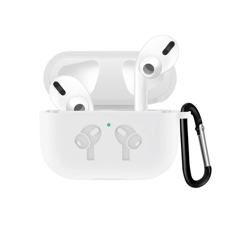 Однотонный силиконовый чехол для Airpods 3, милый защитный чехол для наушников для Apple Airpods 3, беспроводная зарядная коробка, противоударный чехол ecouteur iphone fone de ouvido headphone oordopjes iphone - Цвет: white