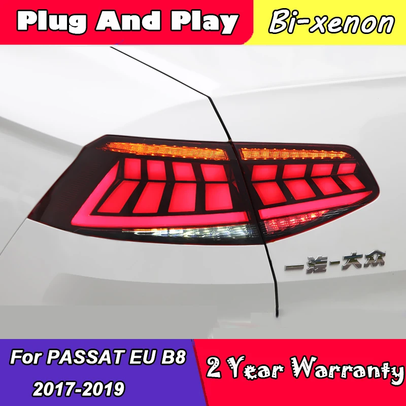 4 шт. для VW PASSAT EURO B8 светодиодный задний светильник в сборе фонарь динамический