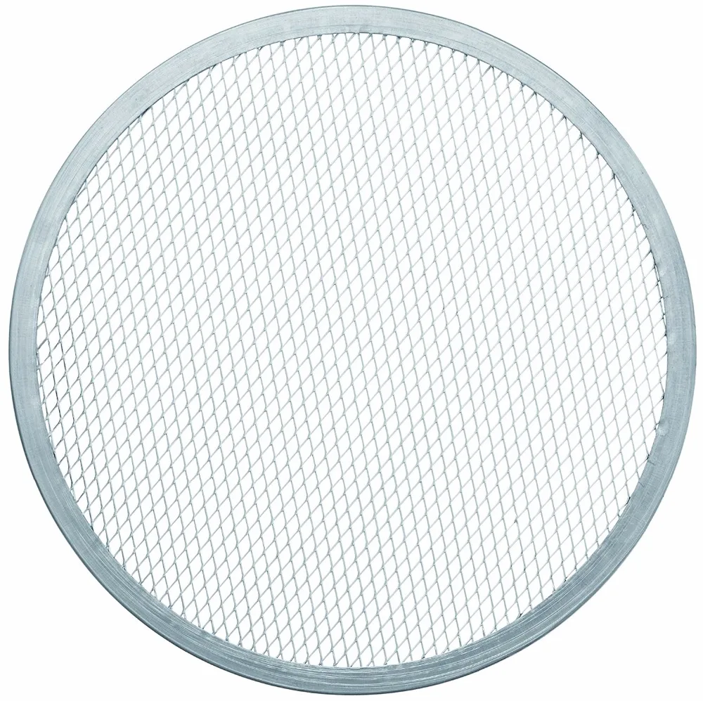 

New 6pcs Seamless Rim Aluminium Mesh Pizza Screen Baking Tray Pizza Holder Screen Net Cookware Baking Pizza Tool 9''
