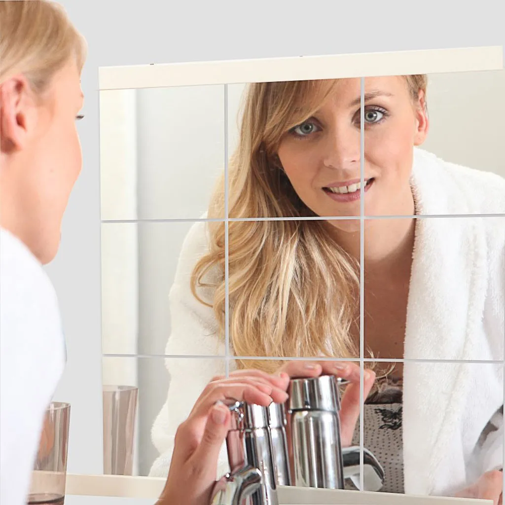 

Wall Stickers Soft Mirror Mirror Sticker Mirror Full Body Mirror Practice Haha Self-Adh Mirror