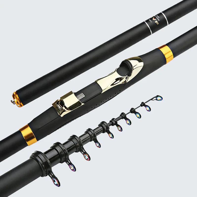 

3.6M-7.2M Carbon Fiber Rock Fishing Rod Telescopic Feeder Rod Surf Spinning Ultra Light Fishing Tackle Olta Spare Tip J218