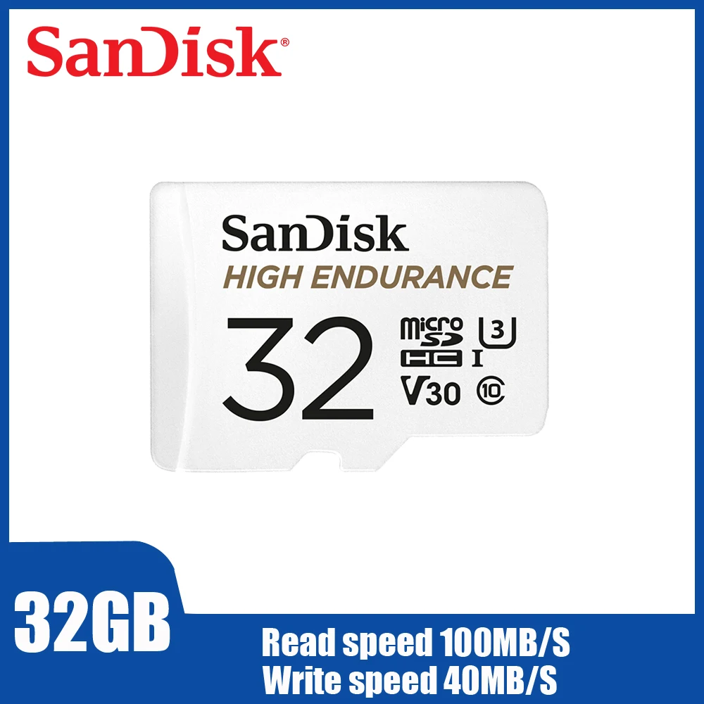 

SanDisk High Endurance video surveillance microSD Card 32GB Mobile phone Memory card 128GB 64GB Up to 100MB/s TF Card QQNR