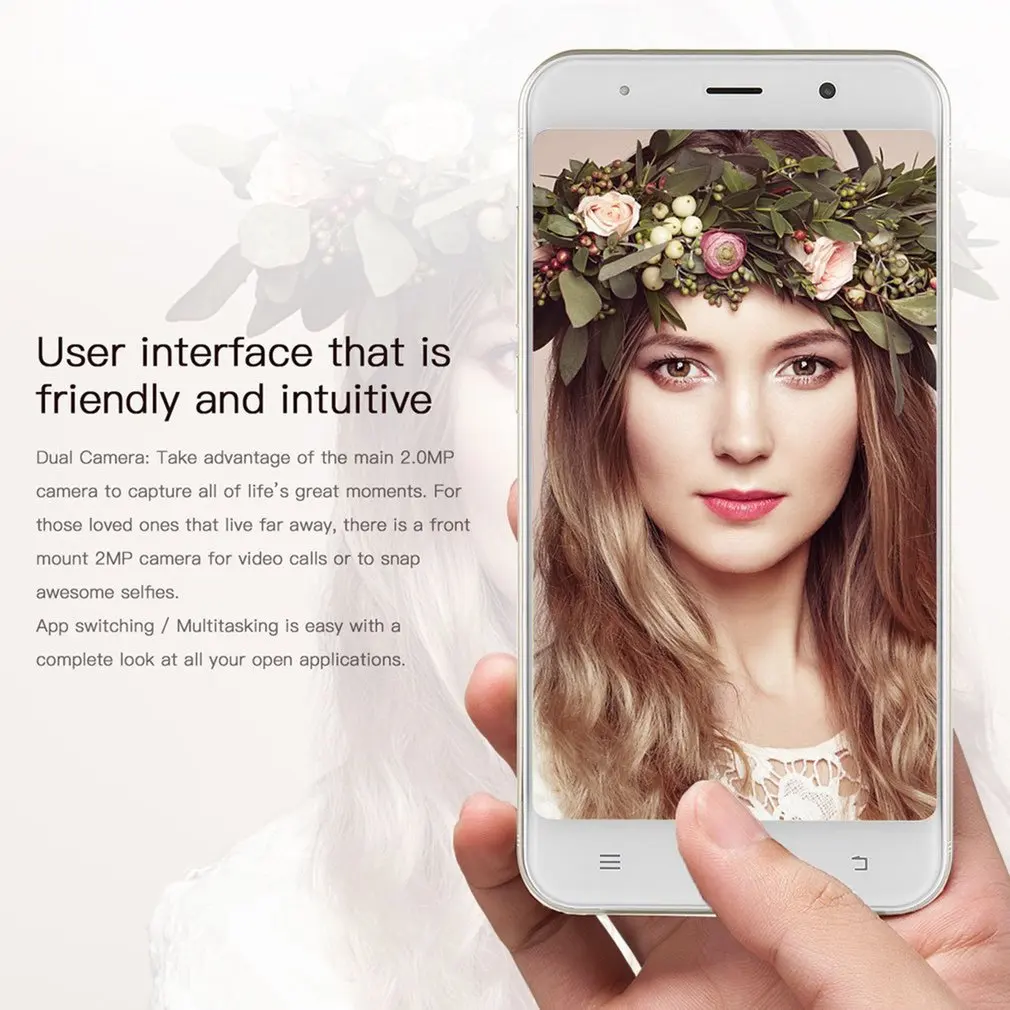 

F3 5.5 Inch QHD 540 * 960 Quad-core Mobile Phone Dual Sim Dual Standby 3G Android 6.0 Smart Phone with Dual Camera
