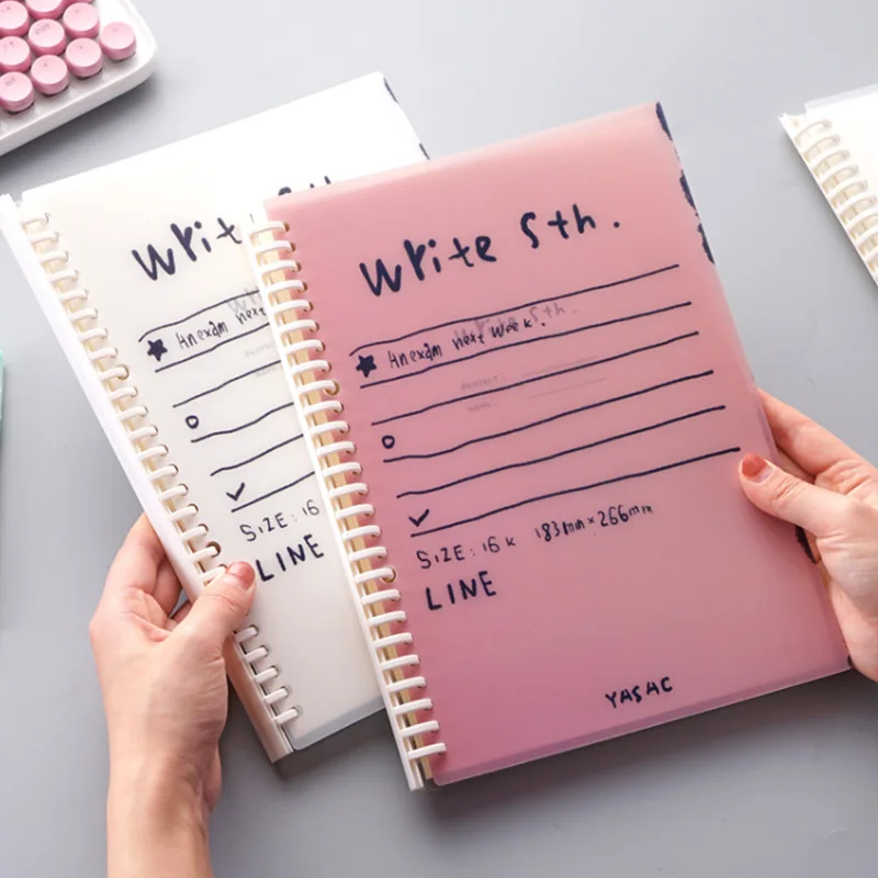 

Removable Spiral Paper Notebook Creative PVC Travel B5 Big Notebook School Diary Planner Bullet Journal Notepad Sketchbook