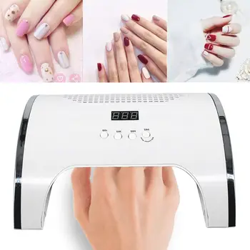 

80W 2 in 1 Nail Lamp Dust Collector Manicure with Two Powerful Fan 36 LEDs Nails Dryer Vacuum Cleaner Tool T4MB
