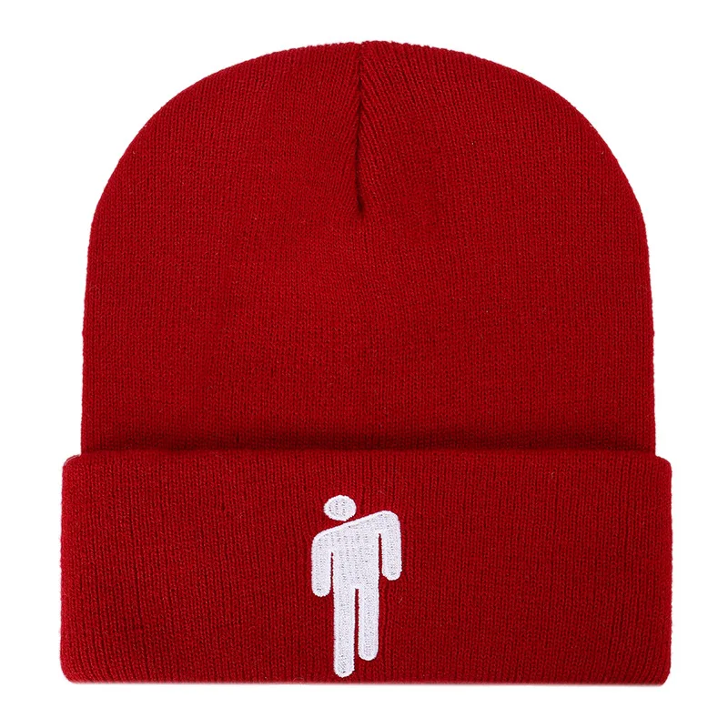 Color 1 Billie Eilish Beanie Hat Women Knitted Warm Winter Hats For Women Men Solid Hip-hop Casual Cuffed Beanies Bonnet Skullies Caps - Цвет: Color 1