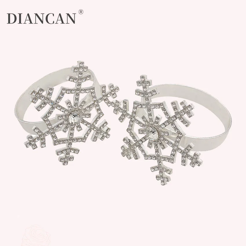Christmas Napkin Rings For Table Banquet Snowflake Napkin Holder Wedding Party Decorative Christmas Decorations For Home 1 Christmas Napkin Rings For Table Banquet Snowflake Napkin Holder Wedding Party Decorative Christmas Decorations For Home 3