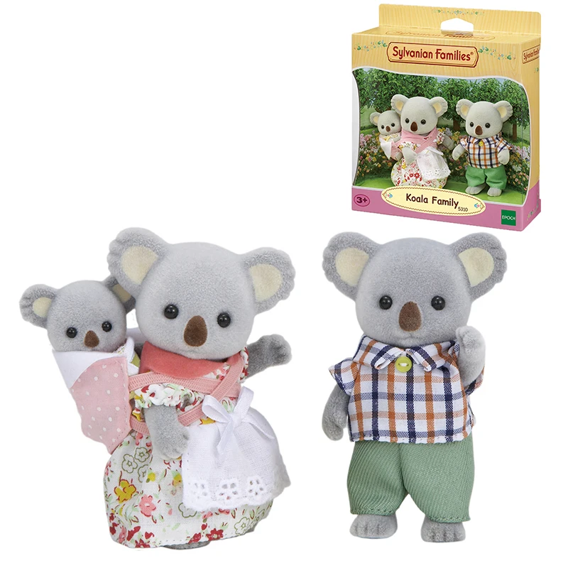 S01 Sylvanian Families кукольный домик пушистые фигурки Koala family 3 шт. игрушки для животных куклы подарок для девочки 5310