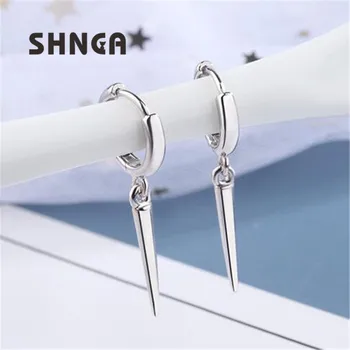 

Punk Exaggeration Fashion 925 Sterling Silver Geometric Rivet Cone Earrings For Women Sterling-Silver-Jewelry Oorbellen BE057