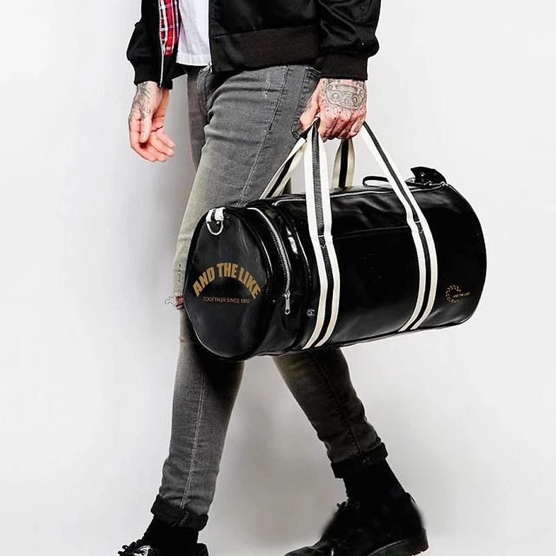 Weysfor Travel Luggage Bag with Independent Shoes Storage Women Fitness Bag PU Leather Printing Basketball Training Bag