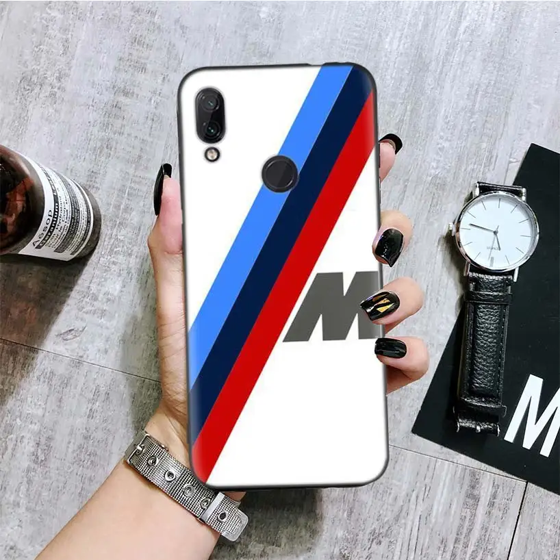 Черный чехол для спортивной машины M3 для Xiao mi Red mi Note 8 7 7S 7A 6 S2 GO K20 Pro 6A mi 6X 5X A1 CC 9 8 чехол для телефона - Цвет: BA346-4
