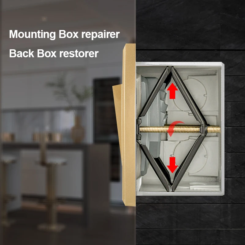 

Back Box restorer Mounting Box repairer, For 86 Type Switch and Socket Wiring Back Box, dark Box Internal Cassette dark Box