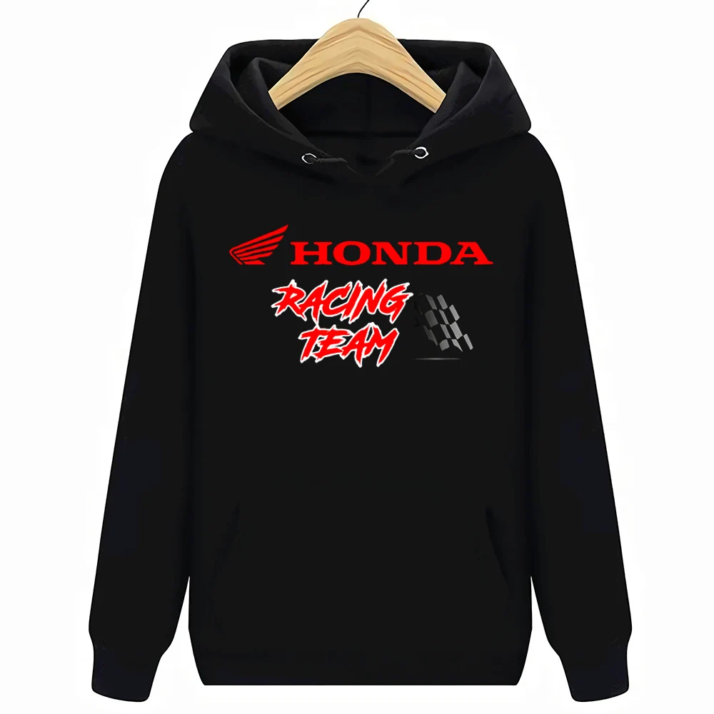 Новая команда гоночных толстовки HONDA HRC гоночная команда - Цвет: Черный