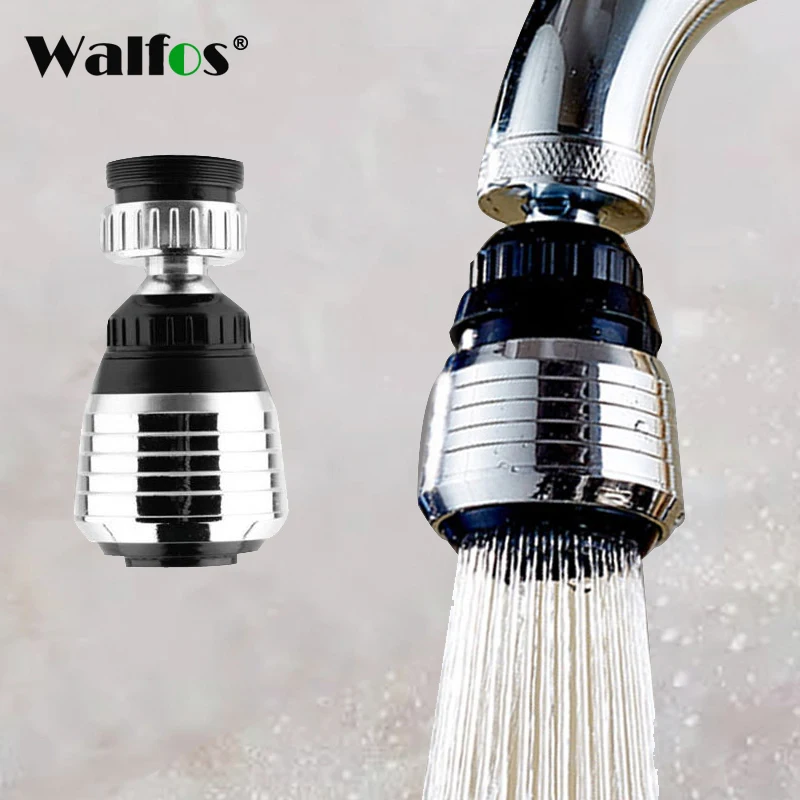 Walfos 360 Rotate Swivel Faucet Nozzle Torneira Water Filter Adapter Water Purifier Saving Tap Aerator Diffuser Kitchen Accessor