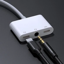 3 5mm Headphone Jack Adapter For iPhone Aux lightning Earphone Jack Splitter Audio Fast Charge Adapter