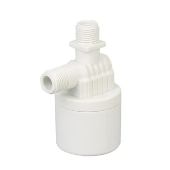 

1/2'' Water Level Control Tower Tank Replacement White Full Automatic Practical Tool Home Durable Threaded Float Nylon