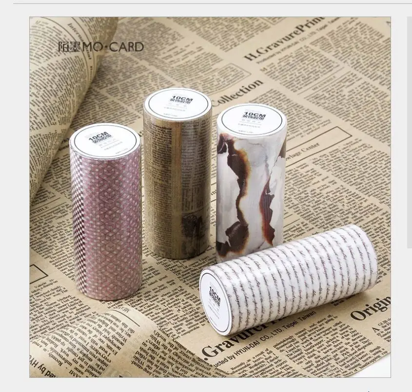 

100mm Vintage English love letters Nostalgic diary old days memory washi Tape DIY planner scrapbooking masking tape Escolar
