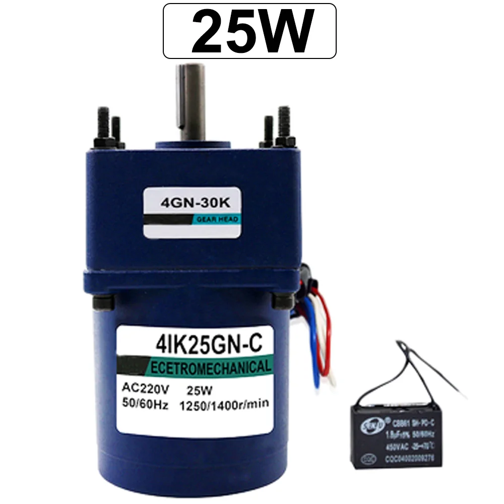 Микро Однофазное реле асинхронный электродвигатель 220V 10 до 500RPM низкая скорость AC Реверсивный двигатель с низким уровнем шума долгий срок службы фиксированная скорость
