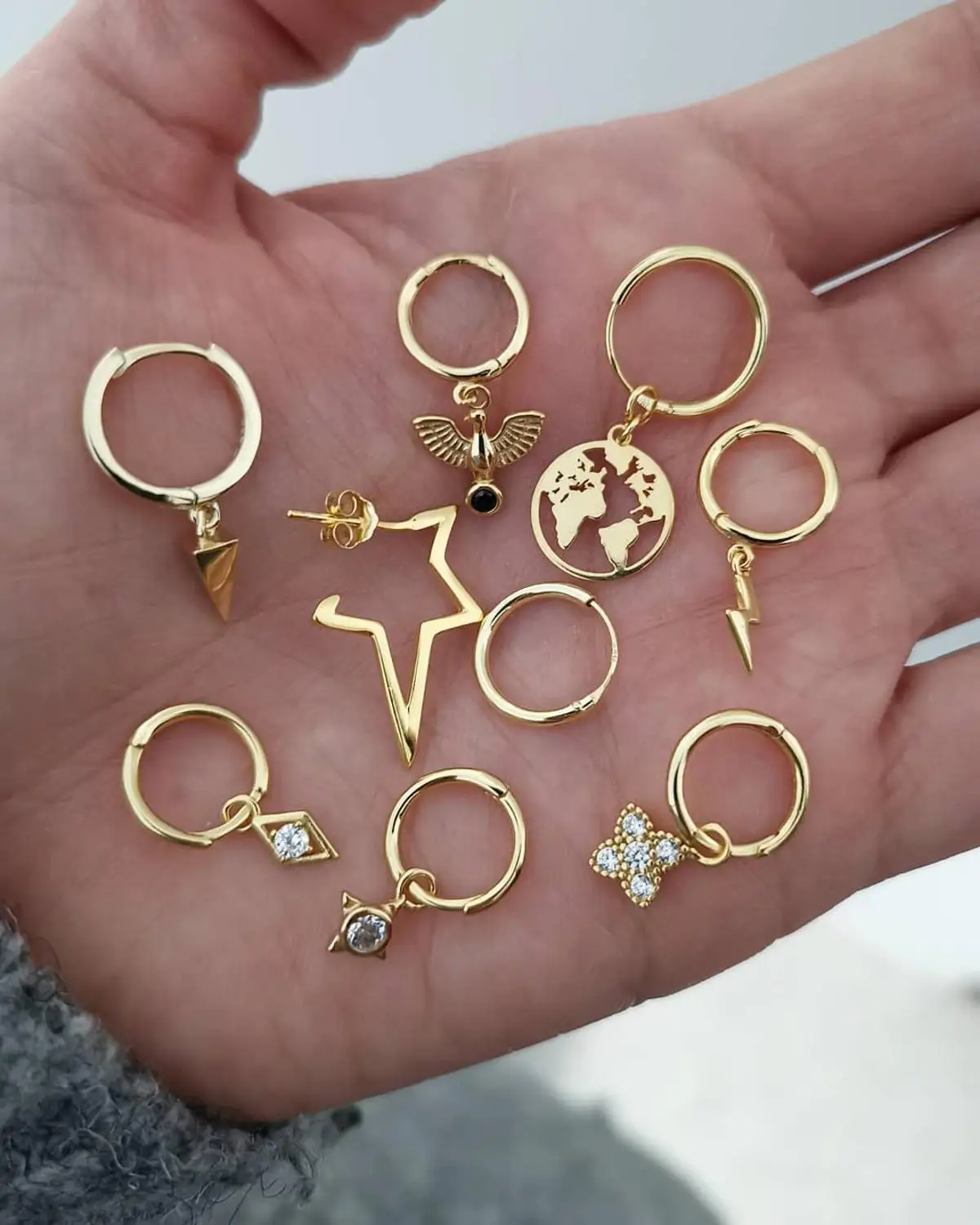 Маленькие серебряные серьги-кольца для женщин сердце круг золотые кольца мини-серьга ювелирные кольца вечерние подарки