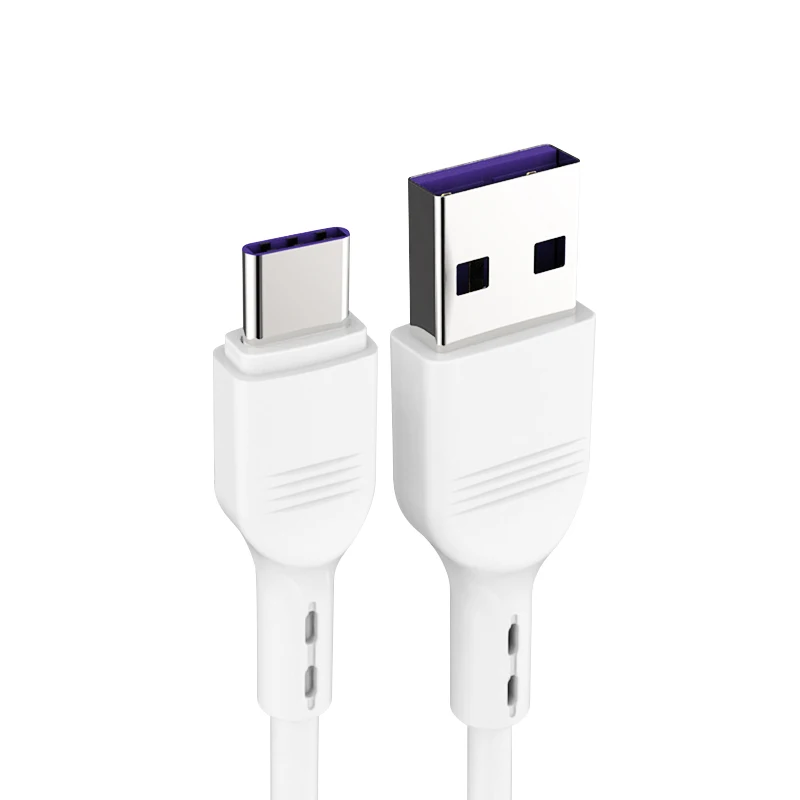 5A usb type C кабель для huawei mate 20 10 P30 P20 P10 Pro Lite P Smart USBC type-C кабель для быстрой зарядки USB-C шнур зарядного устройства - Цвет: Белый