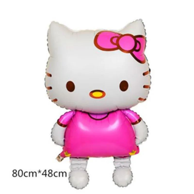 1 шт 116x68 см Большой размер hello kitty кошка фольгированный шар мультфильм Свадьба День рождения украшение надувные воздушные шары игрушки