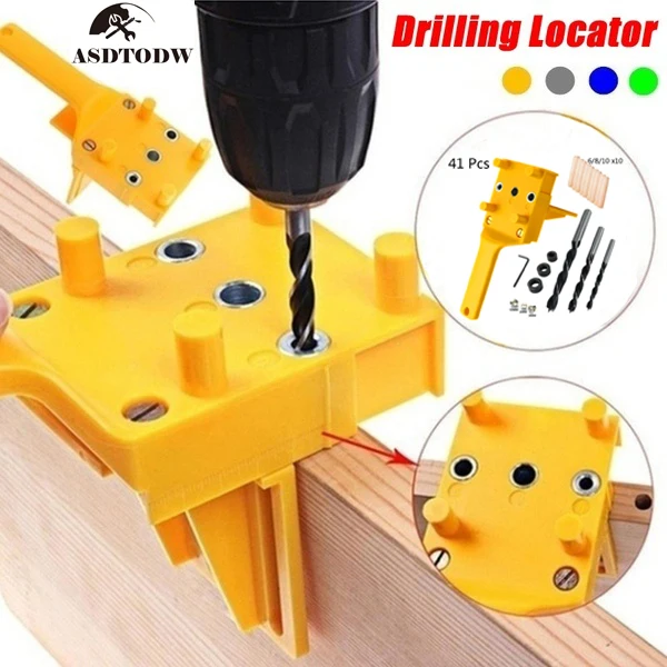 

Woodworking Tool Handheld Drill Guide Hole Saw Tools Woodworking Jig Drill Bits Drilling Locator Straight Hole Locator