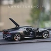 Coche de juguete Bugatti Lavoiturenoire 1:32, coche de juguete de aleación, coches de juguete y vehículos de juguete, modelo de coche a escala en miniatura, coche de juguete para niños ► Foto 1/6