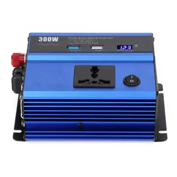 

Brand new Aluminum alloy 12V to 220V 300W Sine Inverter Socket Power Converter Smart Charger Auto Accessories