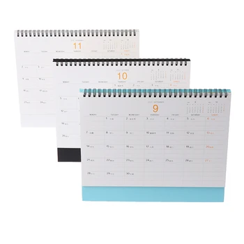 

2021 Desk Calendar Lovely Pink Series Cartoon Unicorn Cute Whale Cows Table Daily Monthly Schedule Planner 2020.09 - 2021.12