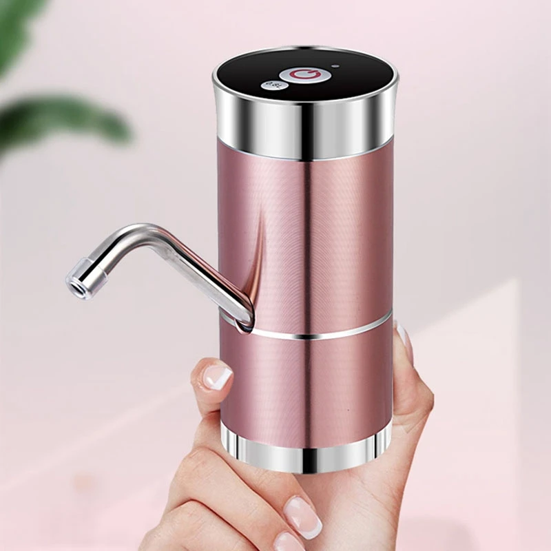 Double Pump Automatic Water Pump for Bottle USB Charging Double Motor Electric Bottle Drinking Water Pump Dispenser Hand Pump Bo