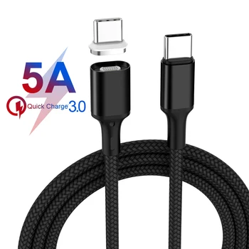 

PD Magnet USB C Cable 5A 100W Quick Charging Fast Charger Type-C Cord For Samsung Type C To Type C Magnetic Cabo For Huawei p20