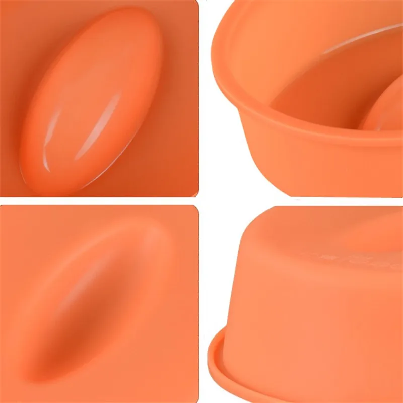 DIY Food Grade Large Non-stick Silicone Number 0 Cake Mould Pan For Chiffon Jelly Dessert Baking Tin Birthday Cake Molds