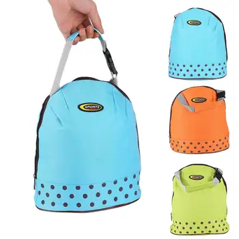 

Thermal Insulated Lunch Bag Storage Wave Point Picnic Office Supplies Portable