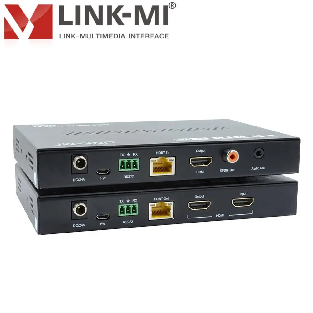 HDBaseT ультра тонкий удлинитель комплект HDMI 2,0, 4K2K@ 60 Гц 4:4:4, до 100 м HDR, EDID удлинитель