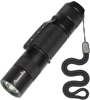 

Mini Compact AA Flashlight,Max 800 Lumens Bright Pocket-Size Flash light,Single Mode cree XP-G2 R5 LED Cap Lights Clip torch