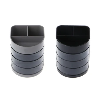 

1Pc Plastic Multifunction Pen Pencil Holder Office Home Three Layer Desktop Drawer Organizer Staionery