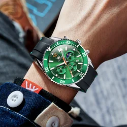 OLEVS reloj deportivo para hombre, cronógrafo de cuarzo con esfera grande, resistente al agua 30M, resistente al agua, noctilucente, de moda, Masculino 22