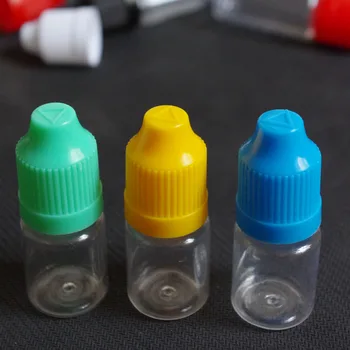 

5pcs PET Clear Bottle 5ml Empty Plastic Dropper Bottles with Childproof Cap for E Liquid Bottle Fast Shipping