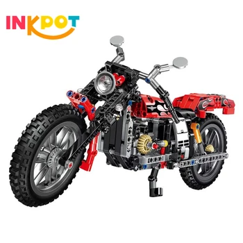 

Simulation Harley motorcycle Building Blocks set Cool motorcycle furnishings education Bricks Toy kit For cool boys girls