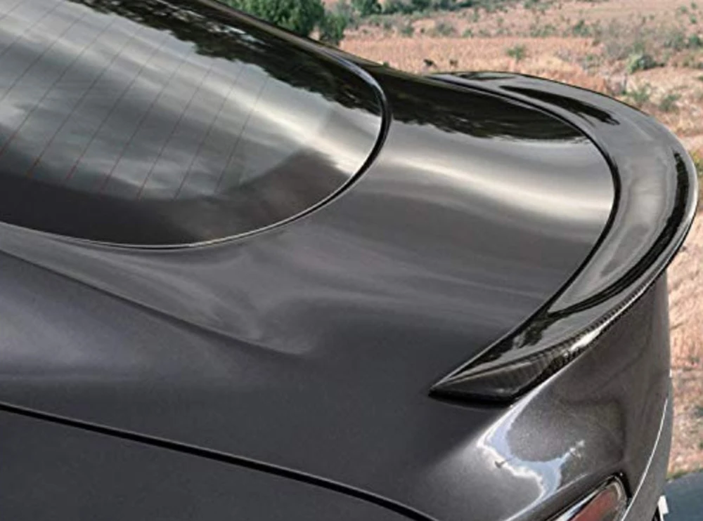 Задний спойлер багажника крышка багажника крыло для Tesla модель S 2012- Настоящее углеродное волокно глянцевый Автомобиль Стайлинг внешние аксессуары