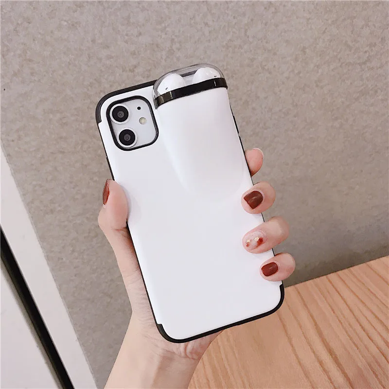 GlamPhone чехол сплошной цвет чехол для телефона для iPhone11Pro/Max X XS Max XR Мягкий силиконовый чехол для iPhone11 7 8 6 6s Plus чехол - Цвет: Белый