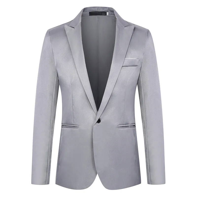 8 Colors NEGIZBER 2019 New Autumn Men's Blazer Solid Slim Fit Single Breasted Blazers Men Suits Smart Casual Male Formal Blazers