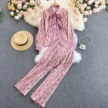 

Professional Suit Ladies Shirt Design Sense Printing High-end Ladies Temperament Versatile Wide-leg Pants Two-piece Trend