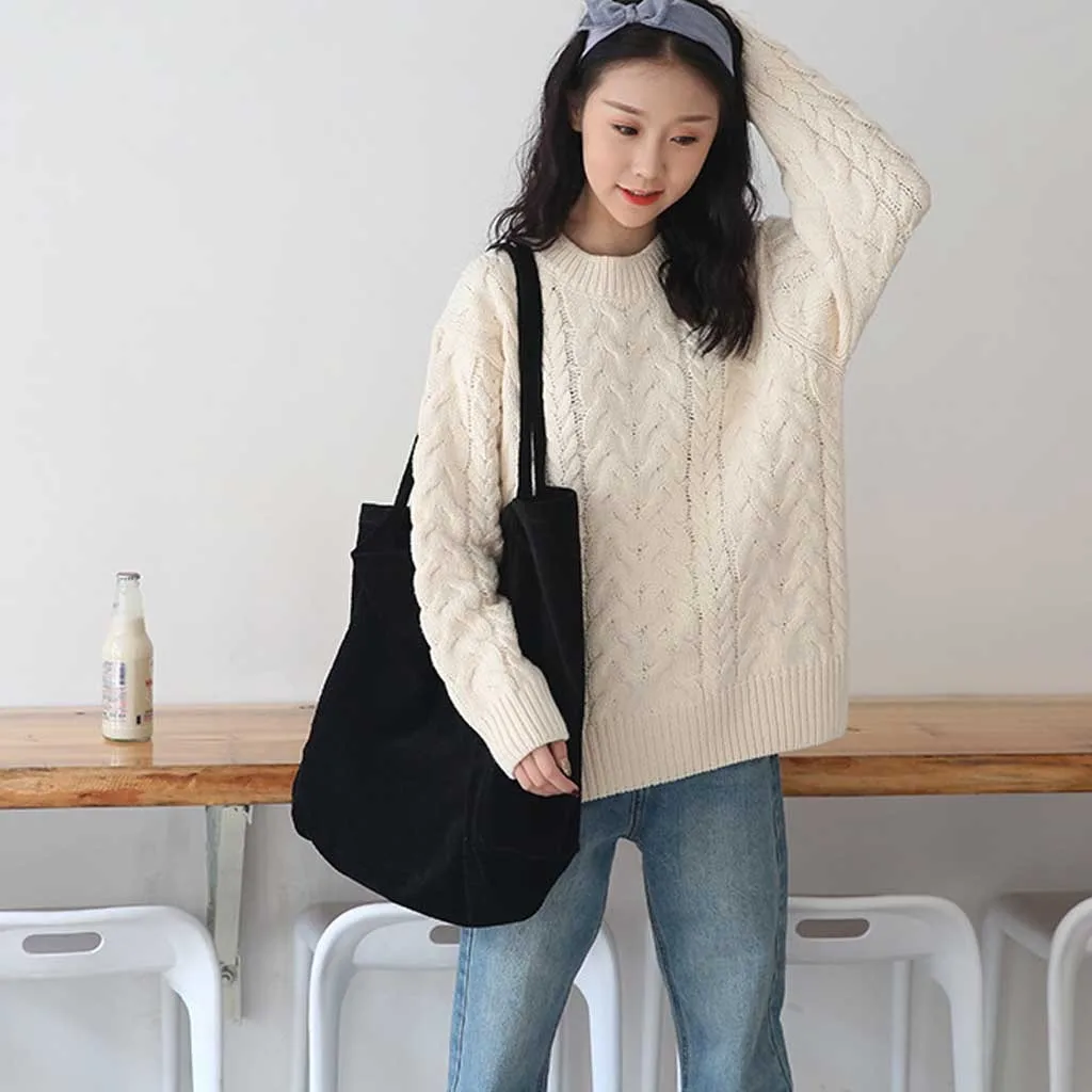 

#y Large Size Corduroy Handbag Simple Design Big Capacity Tote Bag for Women Men Reusable Shopping Bag Shopper Tote Bags