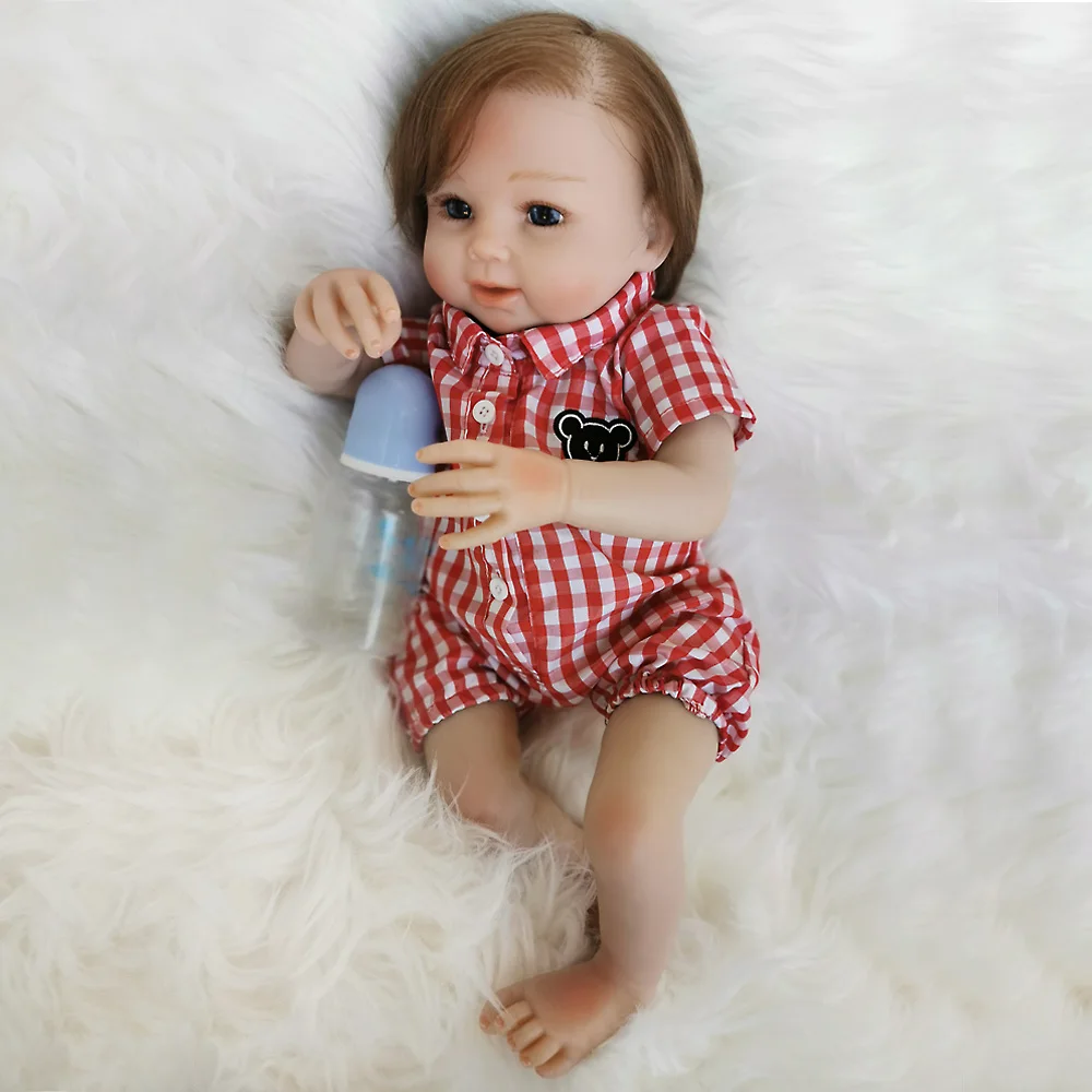 Bebe Reborn Dolls 20 inch Reborn Baby Doll Soft Vinyl Silicone Newborn Doll reborn bonecas toys for Children Gifts