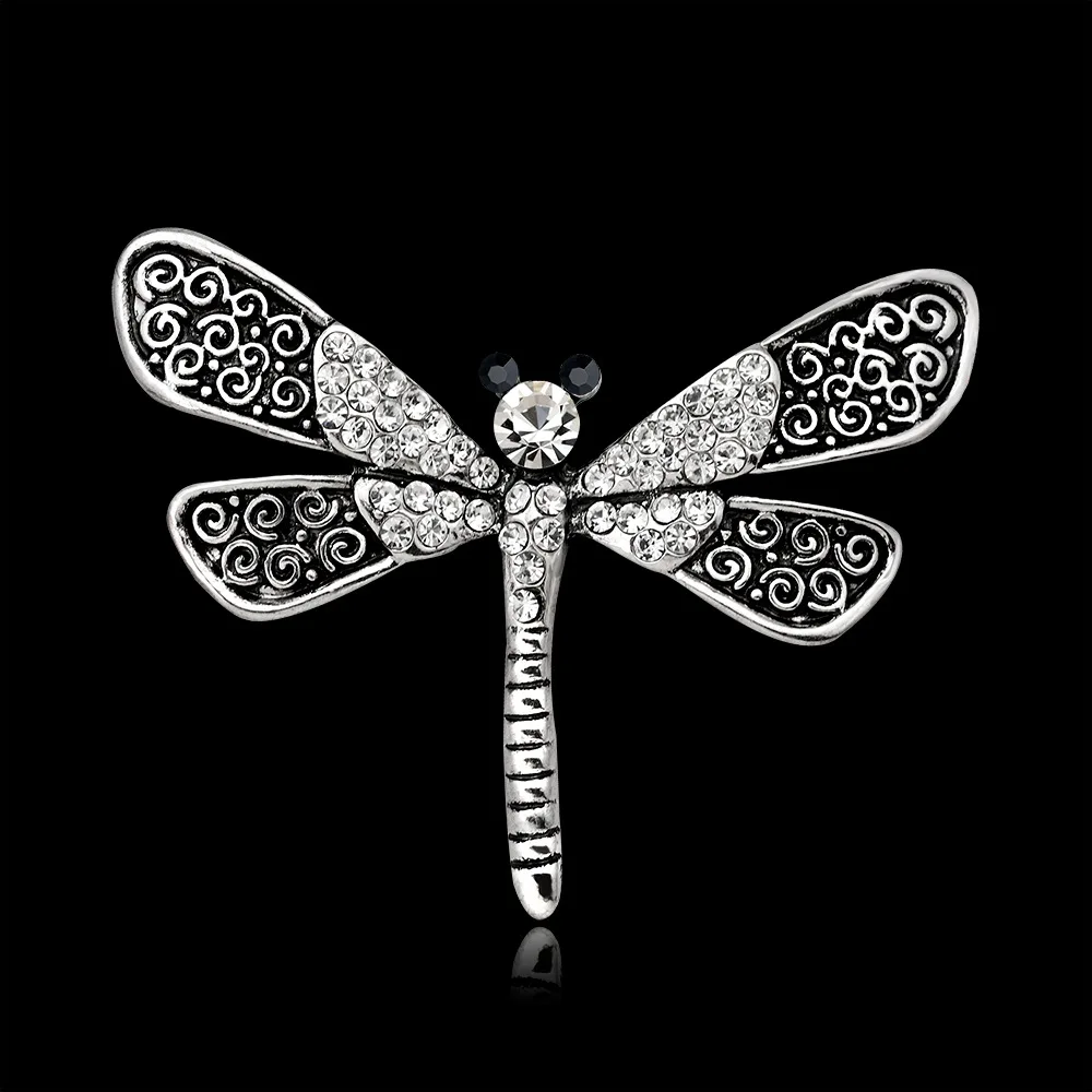 

Dan run New Style Europe And America Retro Creative Cool Dragonfly Breastpin Cute Animal for Both Men And Women Scarf Buckle
