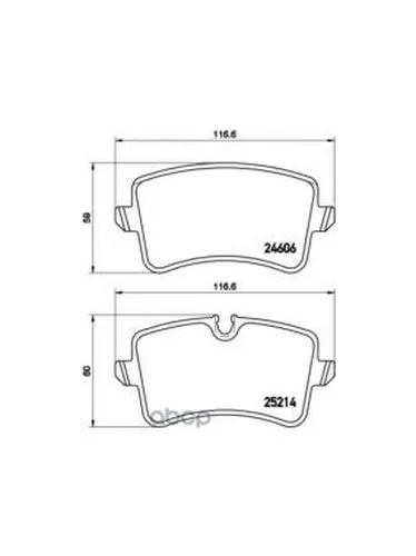 Колодки Тормозные Audi A6 11-/A7 10- Задние С Датч. Brembo P85118 Brembo арт. P85118